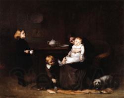 Eugene Carriere The Sick Child Norge oil painting art